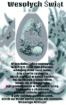 Kartka Wielkanocna z życzeniami